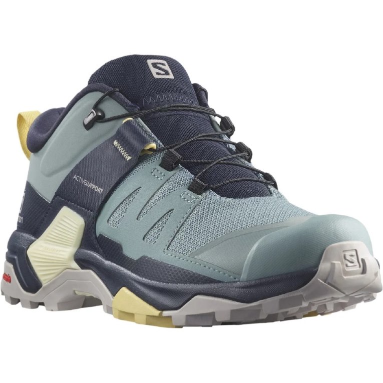 Black / Turquoise Salomon X Ultra 4 Women's Hiking Shoes | IE NB3095